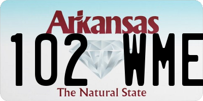 AR license plate 102WME
