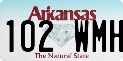 AR license plate 102WMH