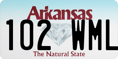 AR license plate 102WML
