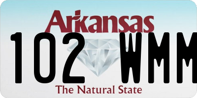 AR license plate 102WMM
