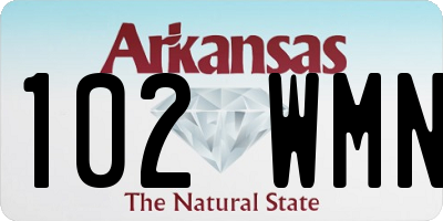 AR license plate 102WMN