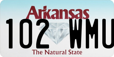 AR license plate 102WMU