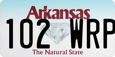 AR license plate 102WRP