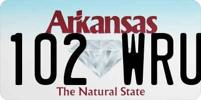 AR license plate 102WRU