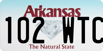 AR license plate 102WTC