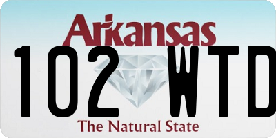 AR license plate 102WTD