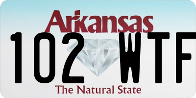 AR license plate 102WTF