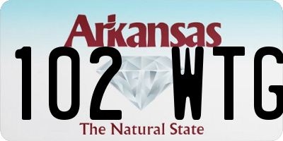 AR license plate 102WTG