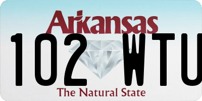 AR license plate 102WTU