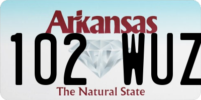 AR license plate 102WUZ