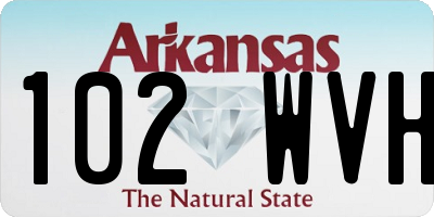 AR license plate 102WVH