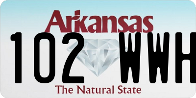 AR license plate 102WWH