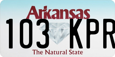 AR license plate 103KPR