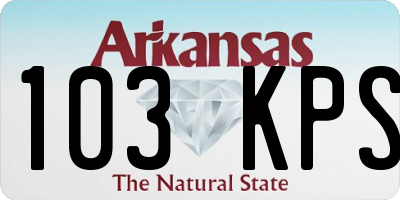 AR license plate 103KPS