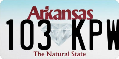 AR license plate 103KPW