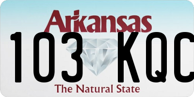 AR license plate 103KQC