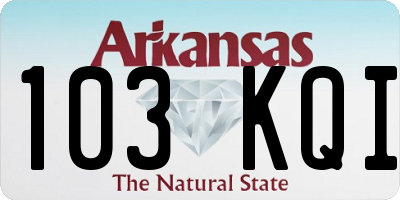 AR license plate 103KQI