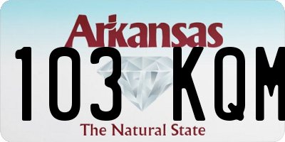 AR license plate 103KQM
