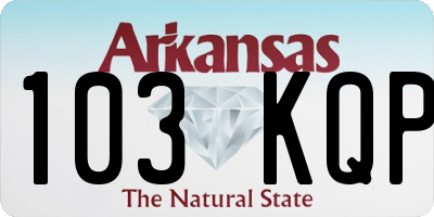 AR license plate 103KQP