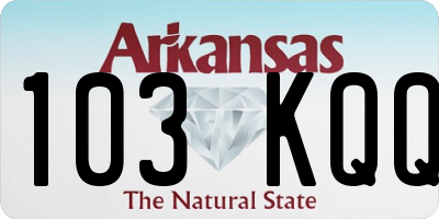 AR license plate 103KQQ