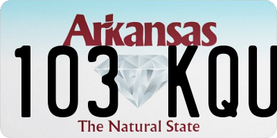 AR license plate 103KQU