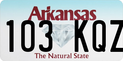 AR license plate 103KQZ