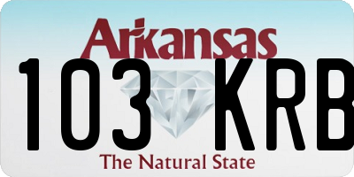AR license plate 103KRB