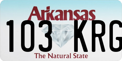 AR license plate 103KRG