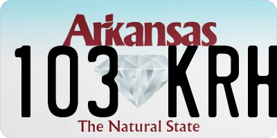 AR license plate 103KRH
