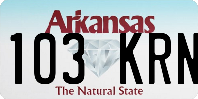 AR license plate 103KRN
