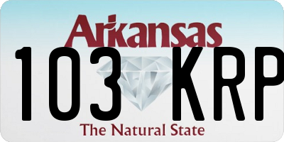 AR license plate 103KRP
