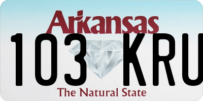 AR license plate 103KRU