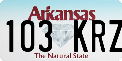 AR license plate 103KRZ