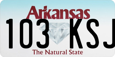 AR license plate 103KSJ