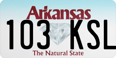 AR license plate 103KSL
