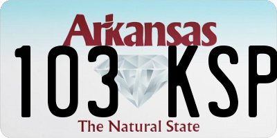 AR license plate 103KSP
