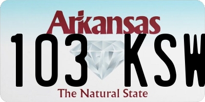 AR license plate 103KSW