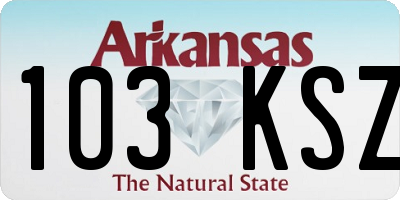 AR license plate 103KSZ