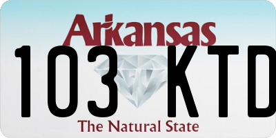 AR license plate 103KTD