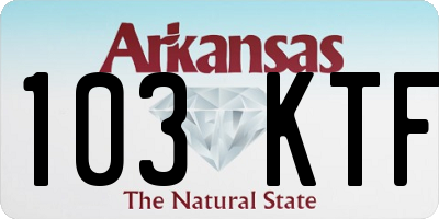 AR license plate 103KTF