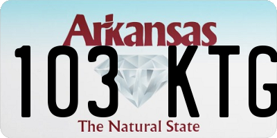 AR license plate 103KTG