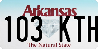 AR license plate 103KTH