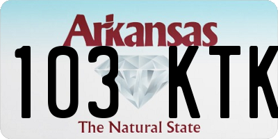 AR license plate 103KTK