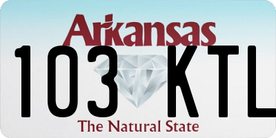 AR license plate 103KTL