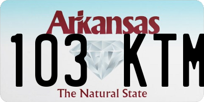 AR license plate 103KTM