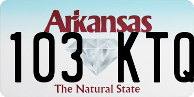 AR license plate 103KTQ