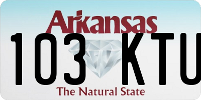 AR license plate 103KTU