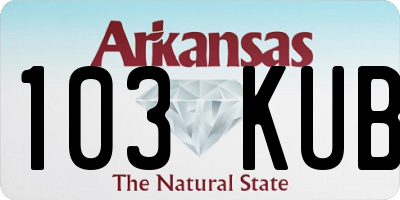 AR license plate 103KUB