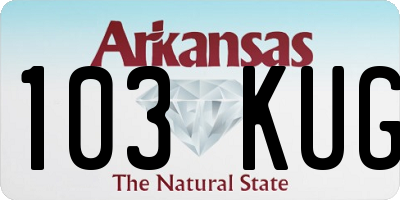 AR license plate 103KUG