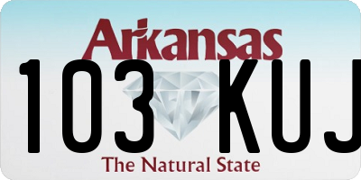 AR license plate 103KUJ